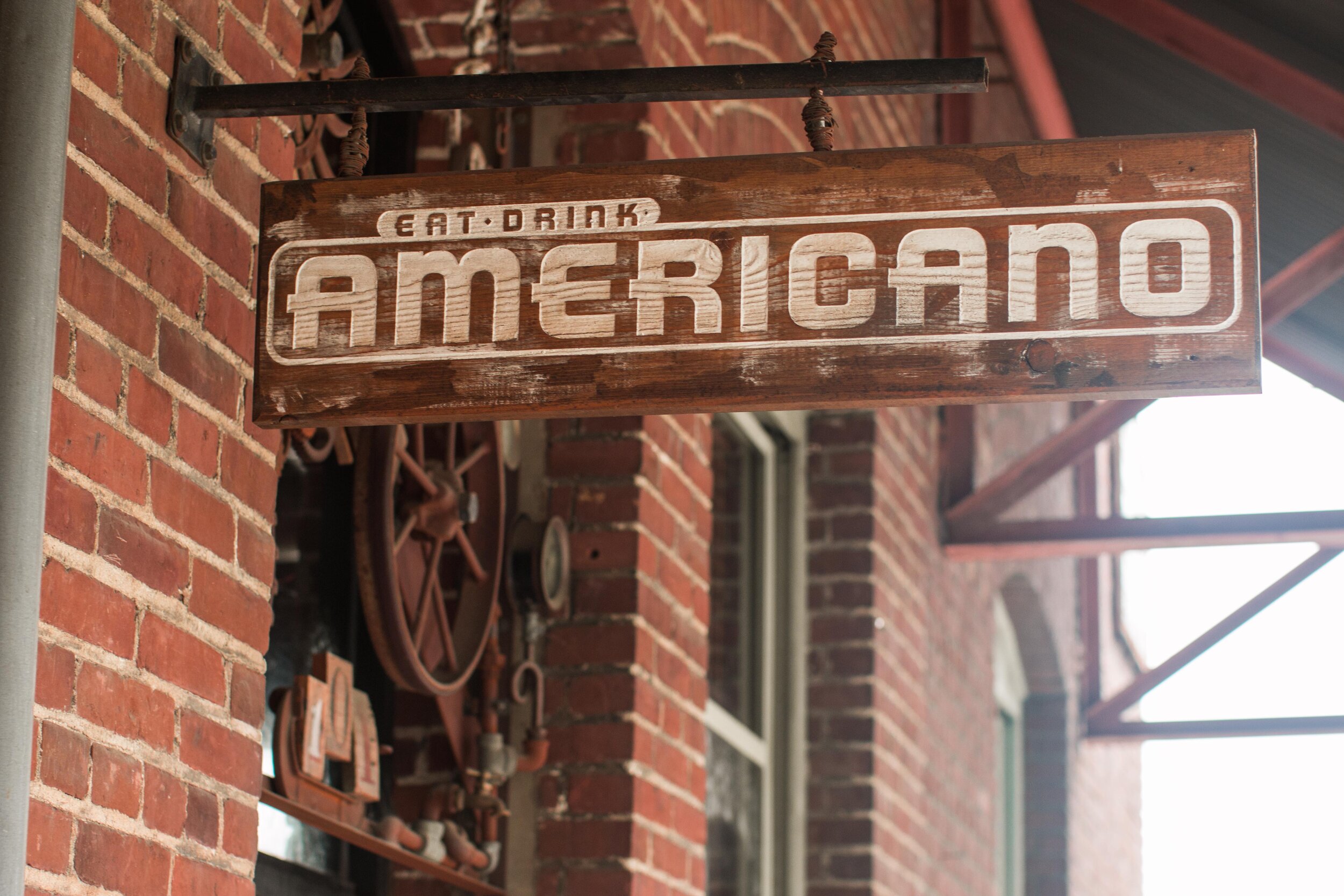 EDA outdoor pickup window. Covid-19 friendly area for curbside pickup and to-go orders.